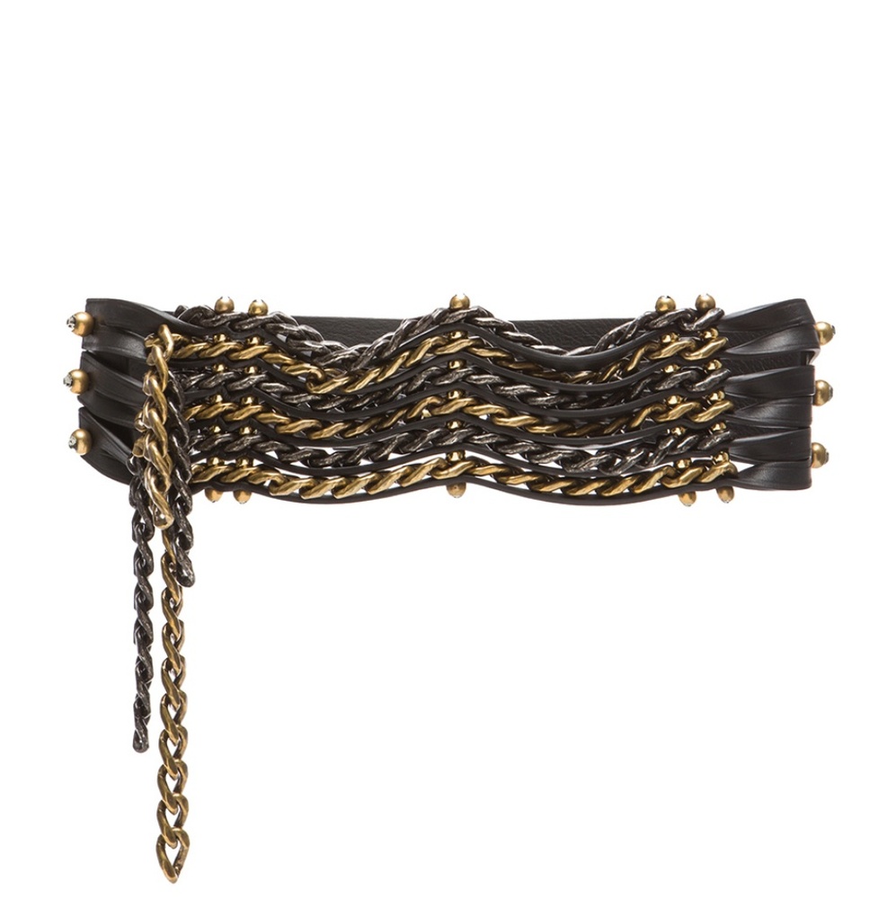 Lanvin Leather Chain Belt